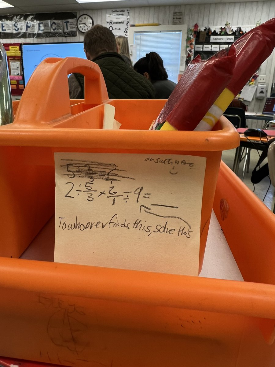 Signs of a culture of learning…

When you sit down in a 5th grade classroom for PD and find these are the notes students are leaving for others to find.