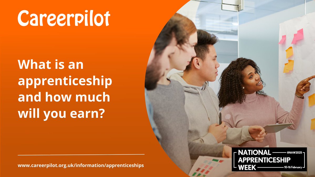 It’s National Apprenticeship week! Discover more about what is involved in an apprenticeship and what you could earn by visiting Careerpilot:  careerpilot.org.uk/information/ap… #NAW2025