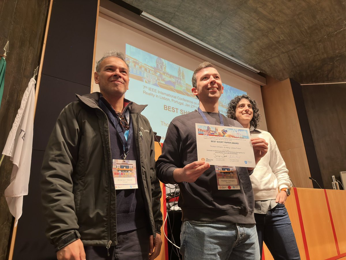 Best short paper awards #AIxVR 2025:
