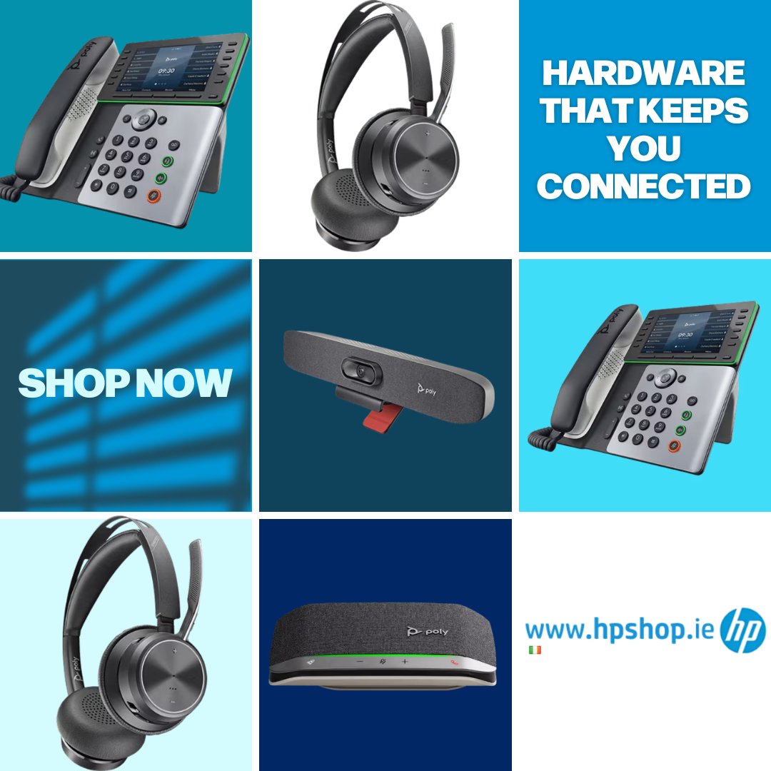 Hpshop_ie's tweet image. Hardware that keeps you connected

☑️Stereo Bluetooth® headsets 
☑️USB Video bars for smaller spaces
☑️USB Bluetooth® Speakerphones
☑️IP Desk phones

Shop now. hpshop.ie

#StayConnected #HybridWorkSolutions
#AudioExcellence #FocusOnWork #Hpshopie