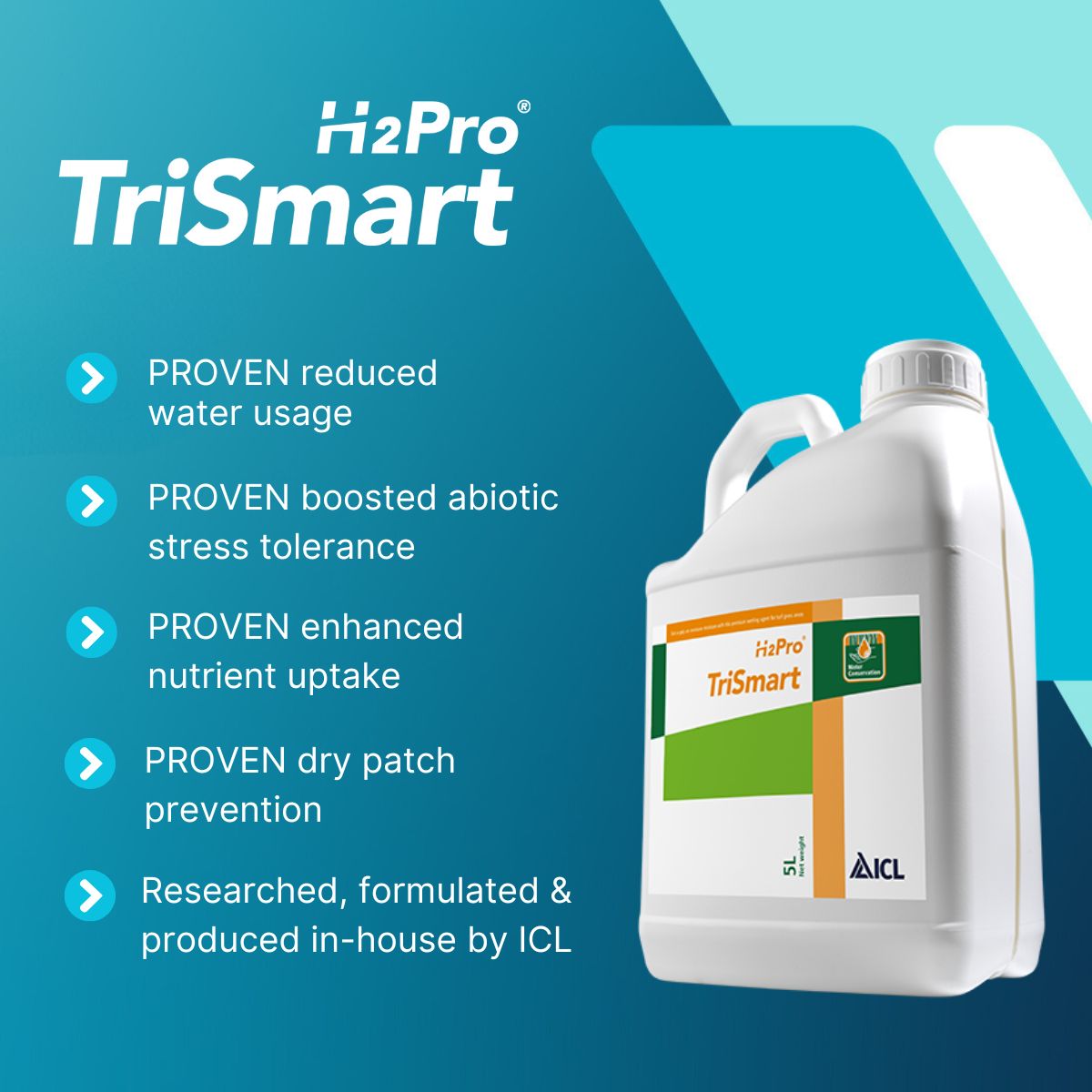 ICL Growing Solutions - Turf & Landscape ๐ฌ๐ง๐ฎ๐ช (@icl_turf) on Twitter photo Last year, we announced that H2Pro TriSmart had become the first product to be officially registered as both a โwetting agentโ and a โnon-microbial plant biostimulantโ - a major milestone in turf management.
This registration was supported by field trials at <a href="/strigroup_/">STRI Group</a>, which Last year, we announced that H2Pro TriSmart had become the first product to be officially registered as both a โwetting agentโ and a โnon-microbial plant biostimulantโ - a major milestone in turf management.
This registration was supported by field trials at <a href="/strigroup_/">STRI Group</a>, which