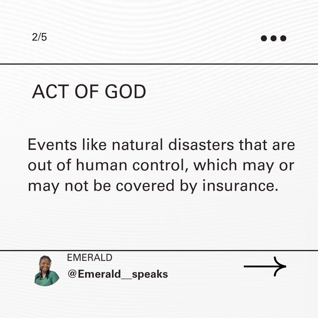EmeraldSpeaks1's tweet image. Series 8: Getting familiar with the insurance jargon.

Get to know the vocabulary used in the insurance industry.

E__S

#insurancetalks 
#insurance 
#insuranceknowledge 
#financetips 
#finance
#emeraldspeaks
#education 
#awareness