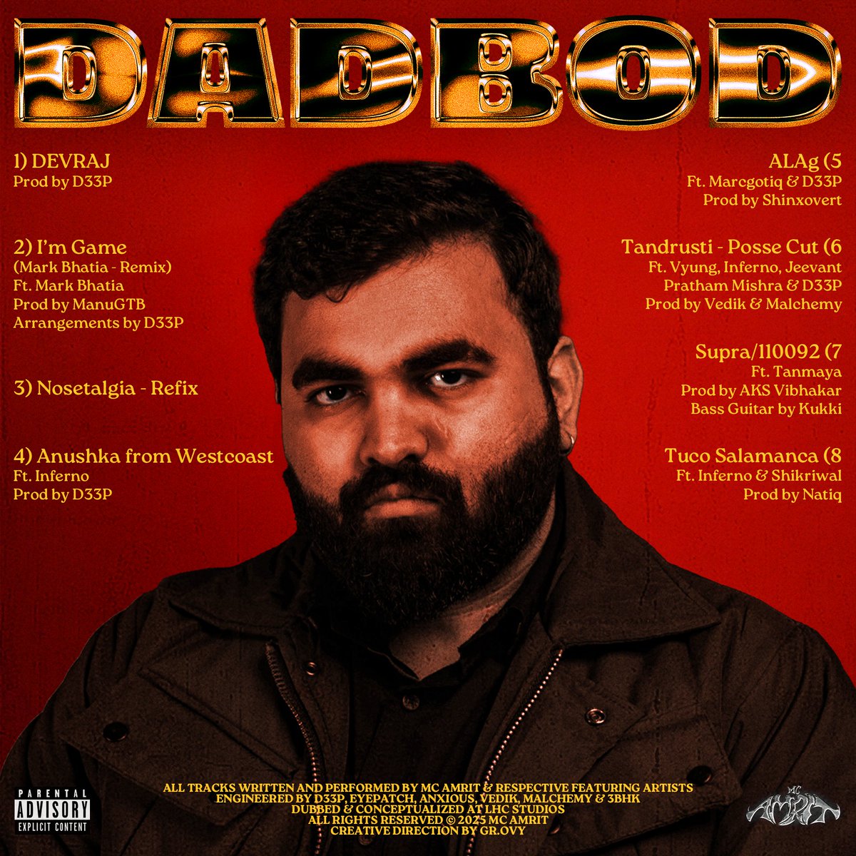 DAD BOD TRACKLIST 
RELEASING THIS 31ST