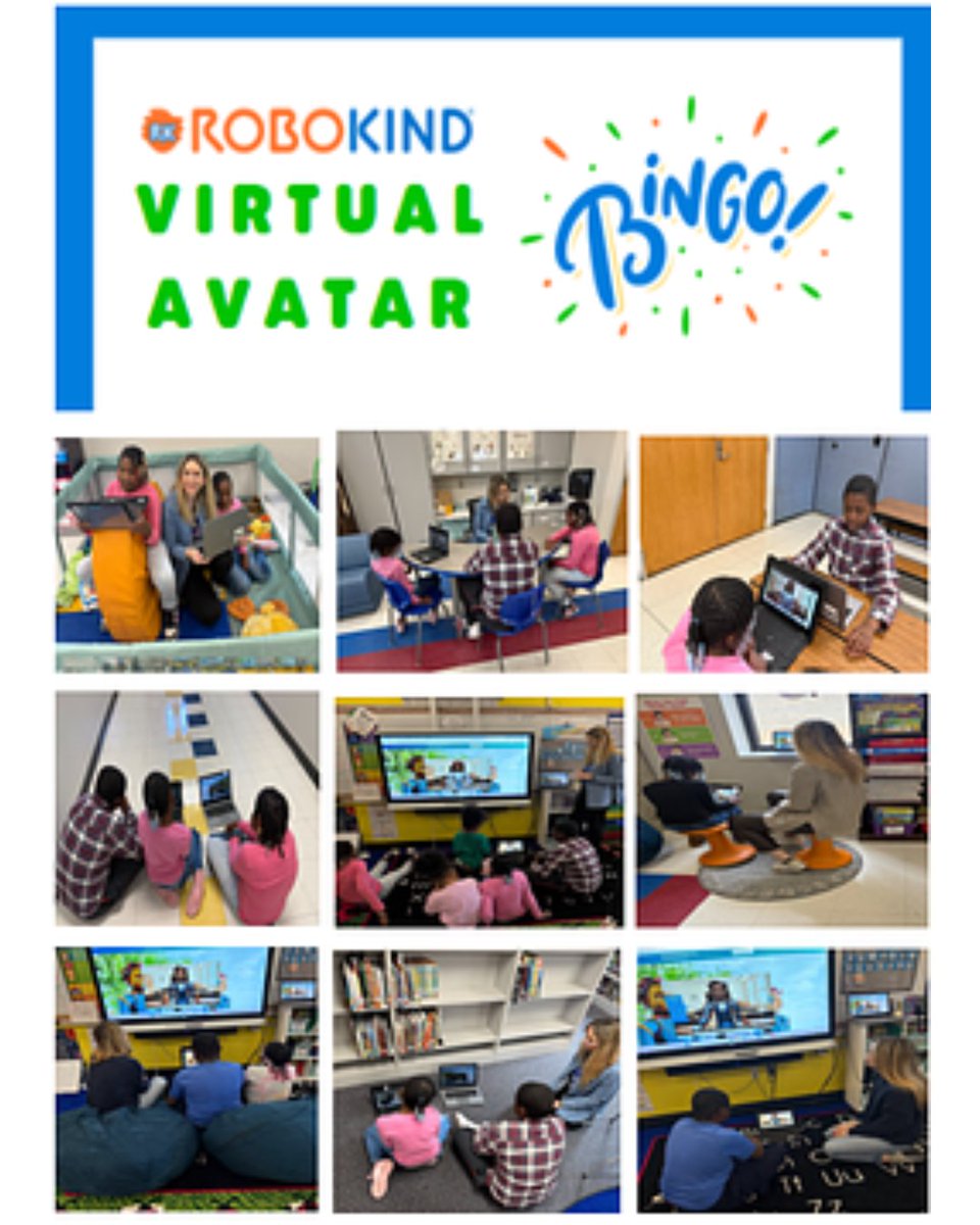 robokind's tweet image. A standing ovation (and maybe a cartwheel) for Ramona Ciceu from @RichlandOne, for crushing the Virtual Avatar Bingo challenge and completing all the squares! Ramona, you’re officially in the RoboKind Bingo Hall of Fame, right next to Sheri Hurt. 

#RoboKind #EdTech