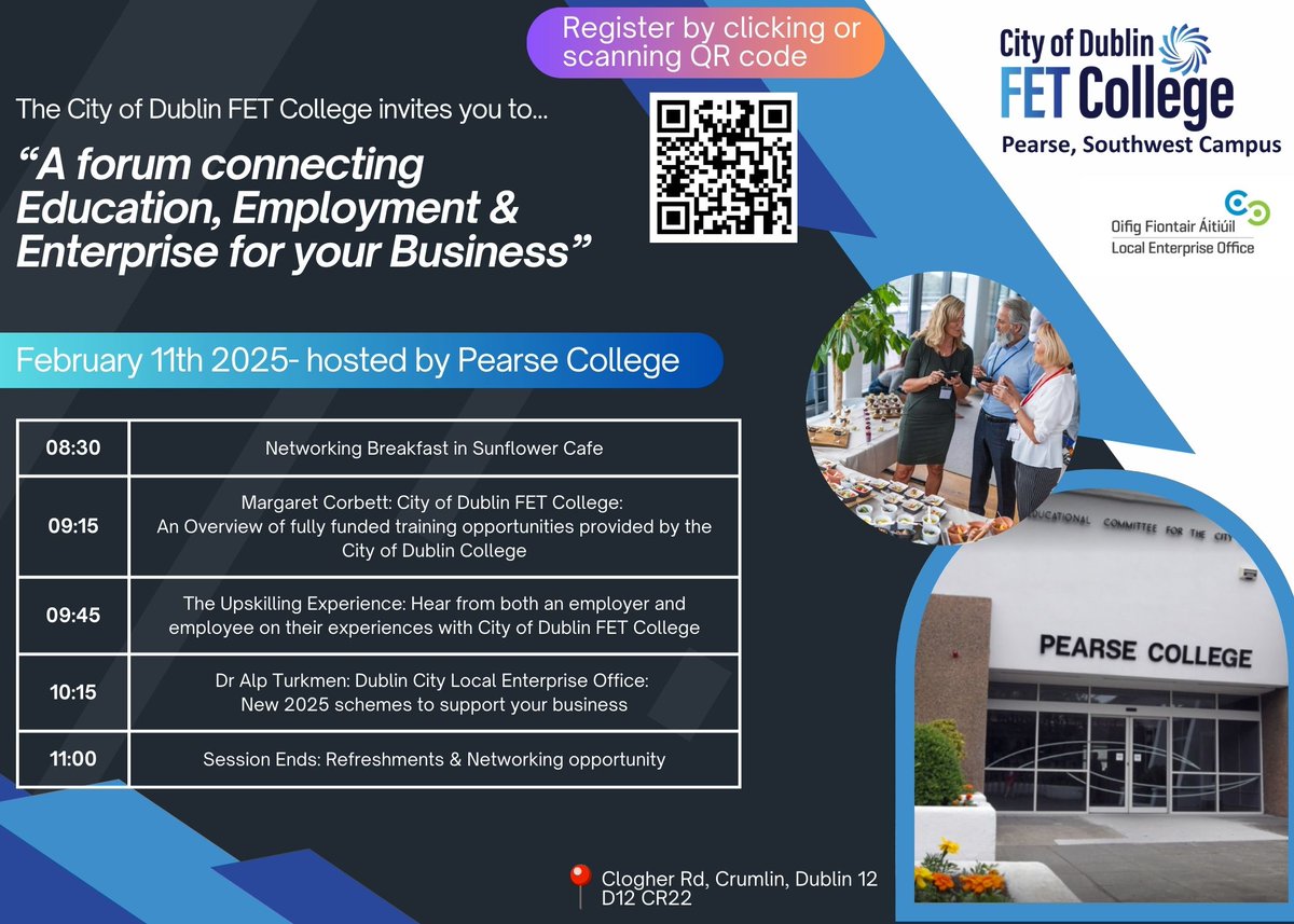 Pearse College (@pearsecollege) on Twitter photo We have an amazing employer networking breakfast planned for Feb 11th with support from <a href="/LEODublinCity/">LEODublinCity</a>. The event is free but registration is essential. forms.office.com/e/TB9WbzSLnq We have an amazing employer networking breakfast planned for Feb 11th with support from <a href="/LEODublinCity/">LEODublinCity</a>. The event is free but registration is essential. forms.office.com/e/TB9WbzSLnq