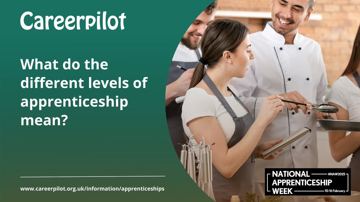 Discover more about the different levels of apprenticeships on Careerpilot: careerpilot.org.uk/qualifications #NAW2025