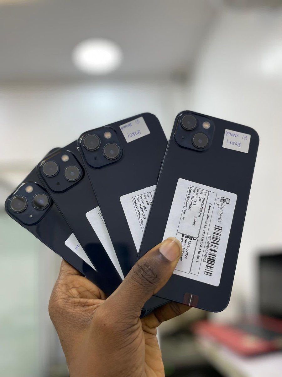 PrinceKiah__'s tweet image. iPhone Deal 🎉
iPhone 12 Pro | 128gb | fu | 540K
iPhone | 13 | 128gb | fu  | 570k

Contact: 08082559888
Location: Lagos Nigeria 

Nationwide Delivery 📦 
#iphone #iphone13 #iphone12Pro