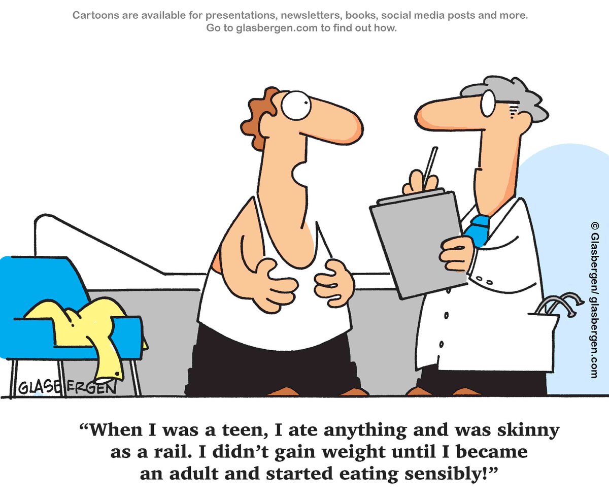 RGlasbergen's tweet photo. Cartoons are available for presentations, newsletters, books, social media posts and more. Go to https://t.co/Wa1jAnx20q to find out how.
#fitness #healthylifestyle #aging #medicalhumor #CopyrightedMaterial #cartoonoftheday https://t.co/CQREe6OUBE