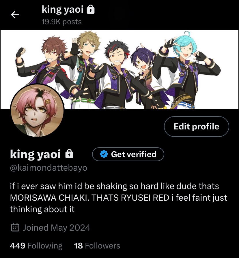 even after moving hyperfixations i still have ryuseitai as my banner #loyal