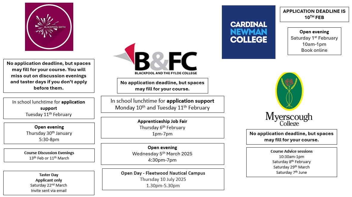 Check out these Year 11 2025 Open Events!