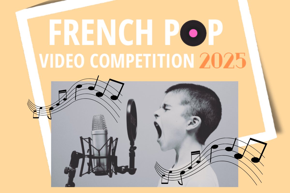 FrenchEdUK's tweet photo. 🔥 It’s on! Participate in this year's #FrenchPopVideoCompetition!

A great opportunity to involve your students in a fun and creative project mixing French 🇫🇷, music 🎶&amp; video editing 📽️.

📅Register before 16 March 
👉More info: https://t.co/uPfes4OHkx https://t.co/ey4KLvkgFL