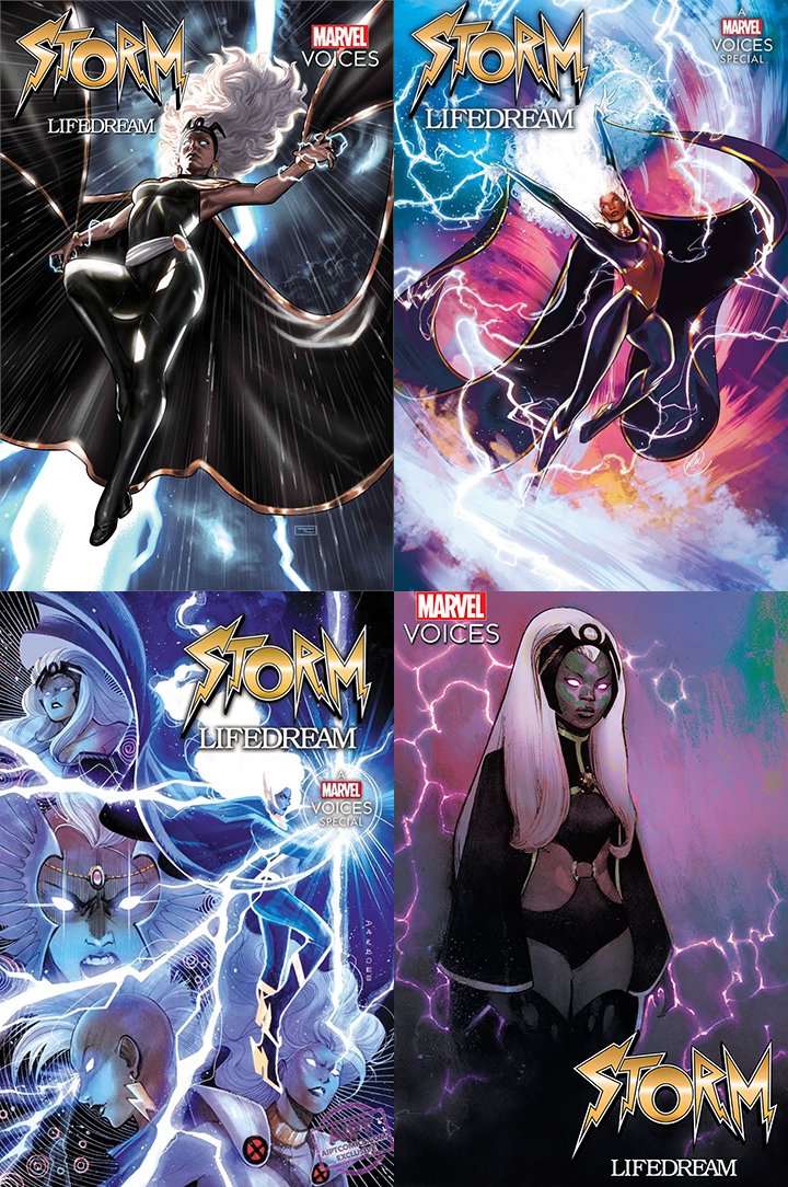 QuidProQuo_MWI's tweet photo. #Storm #Lifedream is out today! I hope everyone has their copies and enjoy the story that highlights Storm her life and what she means to readers along with timely commentary. #Stormcasters #OroroSpoilers #XSpoilers #Xmen #Avengers #Comics #MarvelComics https://t.co/LkOZj4yqO0