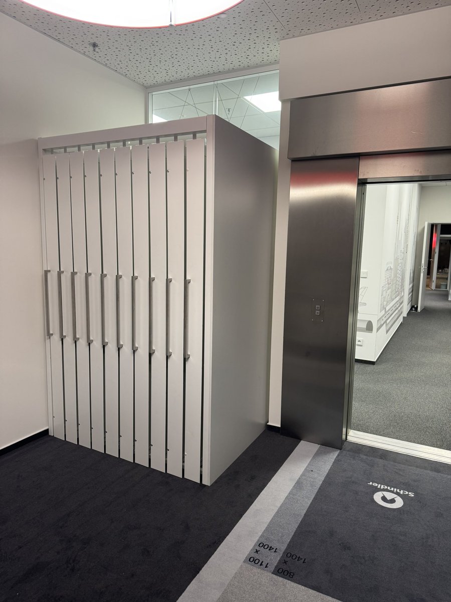 lineabaor's tweet photo. Special displays for elevator accessories
installed at @schindler_czsk in Prague.
For info: lineabaor@gmail.com
Tel. +420 775 250 962 https://t.co/KrCq7ETyHW