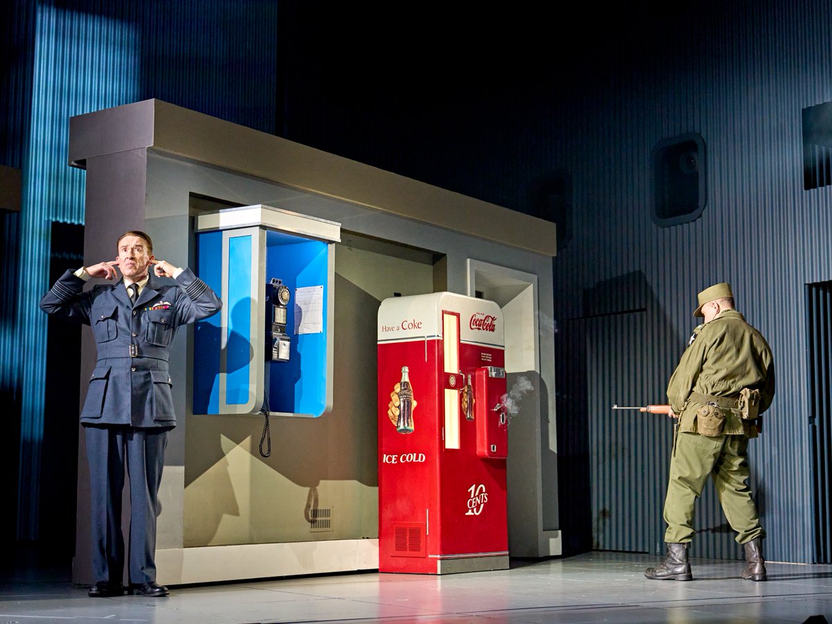 NTLive's tweet photo. On this day in 1964, Stanley Kubrick's Dr. Strangelove was released in cinemas🎞️

Armando Iannucci and Sean Foley's co-adaptation celebrating the classic comes to cinemas worldwide from 27 March.

📸 Manuel Harlan https://t.co/WeQ1rwa7cQ