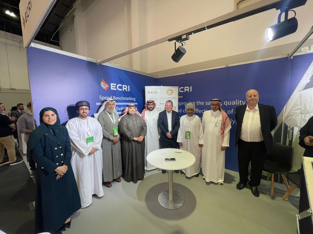 MEEMPA_Org_Sa's tweet photo. In our pursuit of advancing Biomedical Engineering practices and strengthening medical device safety infrastructure, MEEMPA represented by Chairman Ing. @omaralsohime  proudly announces the signing of a MoU with https://t.co/FjRixaQIaS  represented by the Vice President EMEA Operations Dr. David Watson  during Arab Health Exhibition 2025!

This milestone marks the beginning of an enhanced collaboration in medical device standards, education, consultation, and healthcare technology management, ensuring these critical areas are localized and adopted within Saudi Arabia's 🇸🇦 healthcare sector, including:

✅ Healthcare Providers 🏥
✅ Medical Device Manufacturers 🏭
✅ Distributors 📦
✅ Independent Service Providers 🔧

Together, we're shaping the future of safe and innovative healthcare technology in the region!
 #MEEMPA #ECRI #ArabHealth2025 #HealthcareInnovation #BiomedicalEngineering #MedicalDevices #SaudiArabia

Special thank to Engineer @eng_mohammedgh for his exceptional effort facilitating this collaboration.

and we would express our gratitude to the support of making this success Mansour Abulkhair , Ahmed Aqeel AL-Ibrahim (AbuQais)

thanks MEEMPA Team
 @TurkiDossari , @Just_Fai9al  and @Jihanaleid

#المستحيل_ليس_سعودياً

في إطار سعي الجمعية لتطوير ممارسات الهندسة الطبية الحيوية وتعزيز سلامة الأجهزة والمستلزمات الطبية،  نعلن توقيع مذكرة تفاهم  مع معهد أبحاث رعاية الطوارئ ECRI خلال معرض الصحة العربي 2025!

يهدف هذا التعاون إلى تعزيز معايير الأجهزة والمستلزمات الطبية، والتثقيف بها، الاستشارات، وإدارة تكنولوجيا الرعاية الصحية وذلك لضمان توطينها واعتمادها في القطاعات الصحية بالمملكة العربية السعودية 🇸🇦، بما يشمل:

✅ مقدمي الرعاية الصحية 🏥
✅ مصنعي الأجهزة والمستلزمات الطبية 🏭
✅ الموزعين 📦
✅ مقدمي خدمات صيانة الاجهزة والمستلزمات الطبية 🔧

معًا، نعمل على تمكين قطاع الرعاية الصحية بتقنيات أكثر أمانًا وابتكارًا! 🌍💡

#MEEMPA #ECRI #معرض_الصحة_العربي #تقنية_الرعاية_الصحية #الهندسة_الطبية_الحيوية #الأجهزة_الطبية #السعودية