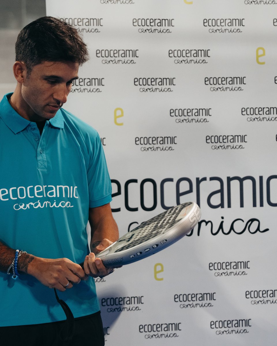 ecoceramictiles's tweet photo. We announce the sponsorship between Ecoceramic and SET Sports, with Sanyo Gutiérrez, one of the most outstanding references in the world of paddle tennis, as the official image of the brand.

Now, together, we will take these principles to every point, every set and every match. https://t.co/1pCJUjJ8Vl