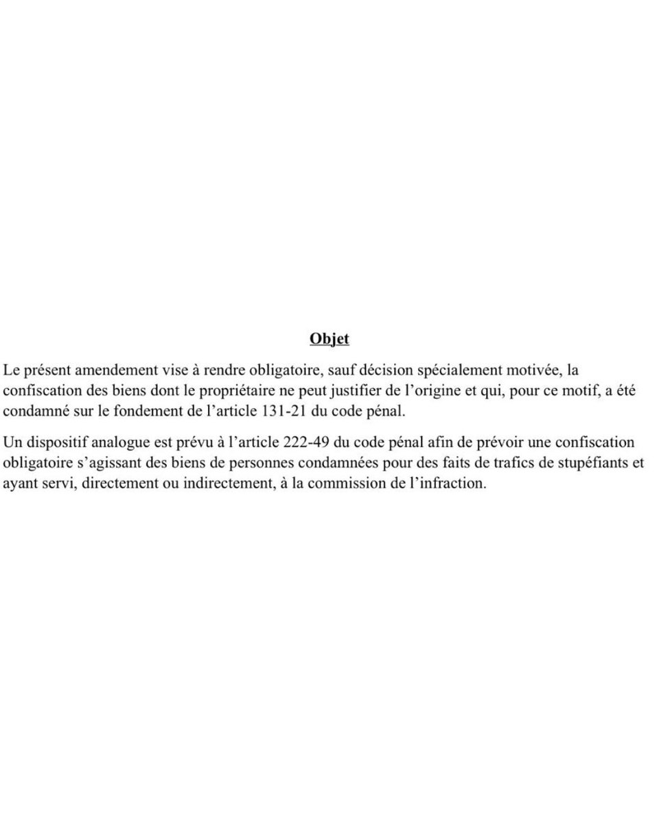 Paulu Santu Parigi (@pauluparigi) on Twitter photo Lutte contre le narcotrafic : la confiscation automatique des biens est désormais la règle !
👇🏼Retrouvez mon amendement déposé avec mon groupe <a href="/UC_Senat/">Sénateurs Centristes</a> et adopté hier soir au Sénat.
En privant de manière systématique les organisations mafieuses de leurs profits illicites nous Lutte contre le narcotrafic : la confiscation automatique des biens est désormais la règle !
👇🏼Retrouvez mon amendement déposé avec mon groupe <a href="/UC_Senat/">Sénateurs Centristes</a> et adopté hier soir au Sénat.
En privant de manière systématique les organisations mafieuses de leurs profits illicites nous