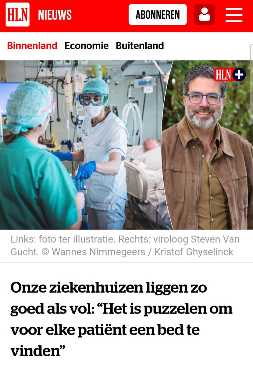 Al jaren zijn duizenden bedden gesloten door personeelstekort. Dus is het nu puzzelen om voor elke patiënt een bed te vinden. 
Ondertussen zijn de Arizonapartijen aan het bespreken hoe ze nog miljarden in de zorg zullen besparen. Onaanvaardbaar😤shorturl.at/QbaFh