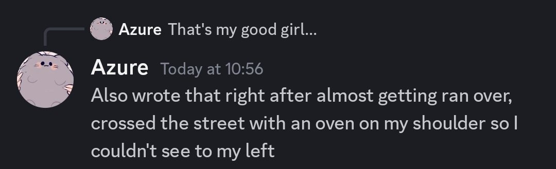 Azure_Sushi's tweet image. Flirting thro near death experience #neverstopgrinding