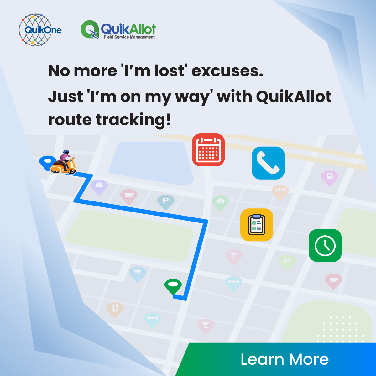 quikonesolution's tweet photo. https://t.co/jnufQGVG99 
Tap the link to learn more👆

#QuikOne #NoMoreLostTechs #RouteTracking #CustomerFirst #QuikAllot https://t.co/Eth1TfnM2h