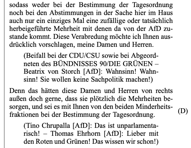 JHillje's tweet photo. Das ist der zweite Satz, den Merz am 13.11. im Bundestag zu Mehrheiten mit der AfD sagte: "Denn das hätten die Damen und Herren von rechts außen doch gerne, dass sie plötzlich die Mehrheiten besorgen" - genau diese Tür macht er (und niemand sonst) der AfD heute sperrangelweit auf https://t.co/fDfTIuwDft