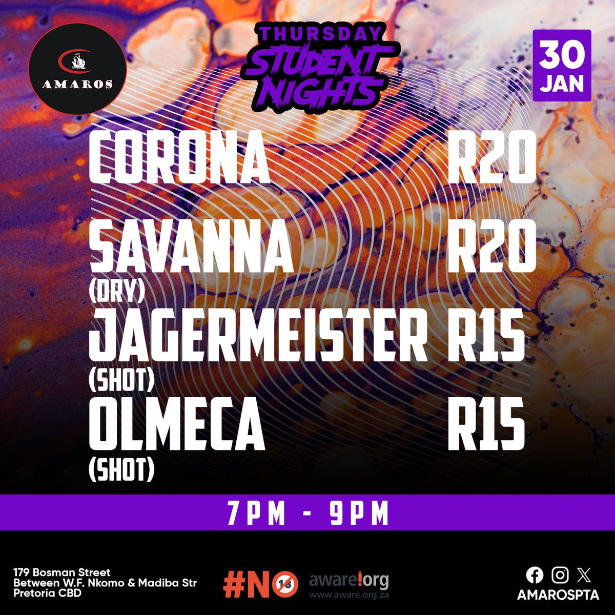 Thursday Student Night