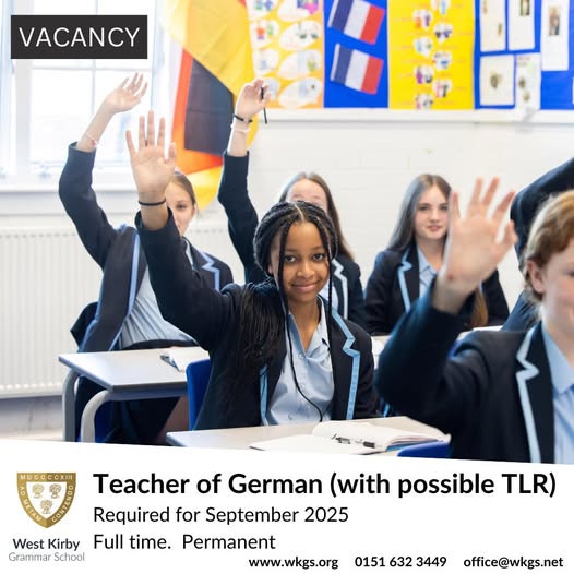 The governors are looking to appoint an exceptional Teacher of German, with the possibility of a TLR for KS5 Leader of Languages.
For more information &amp; job pack, please visit ⬇️
wkgs.org/latest-news/va…