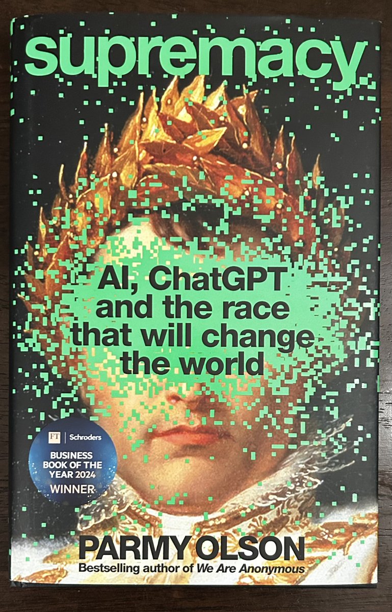 andygbannister's tweet image. Really enjoying @Parmy Olson&apos;s superb book on the story (and it&apos;s quite the story, with twists and turns aplenty) of how we got to where we are with #AI. Brilliantly written with a real knack for making complex science &amp;amp; history readable. @OpenAI @GoogleDeepMind