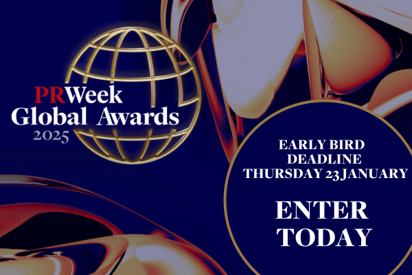 This is your final chance to enter for the PRWeek Global Awards.
Entries close at 23:59 GMT tomorrow, 30 January.

Don't miss the opportunity to showcase your excellence in public relations on a global stage.

Enter today: bit.ly/4g0EVQK

PRWeek UK, PRWeek, PRWeek Asia
