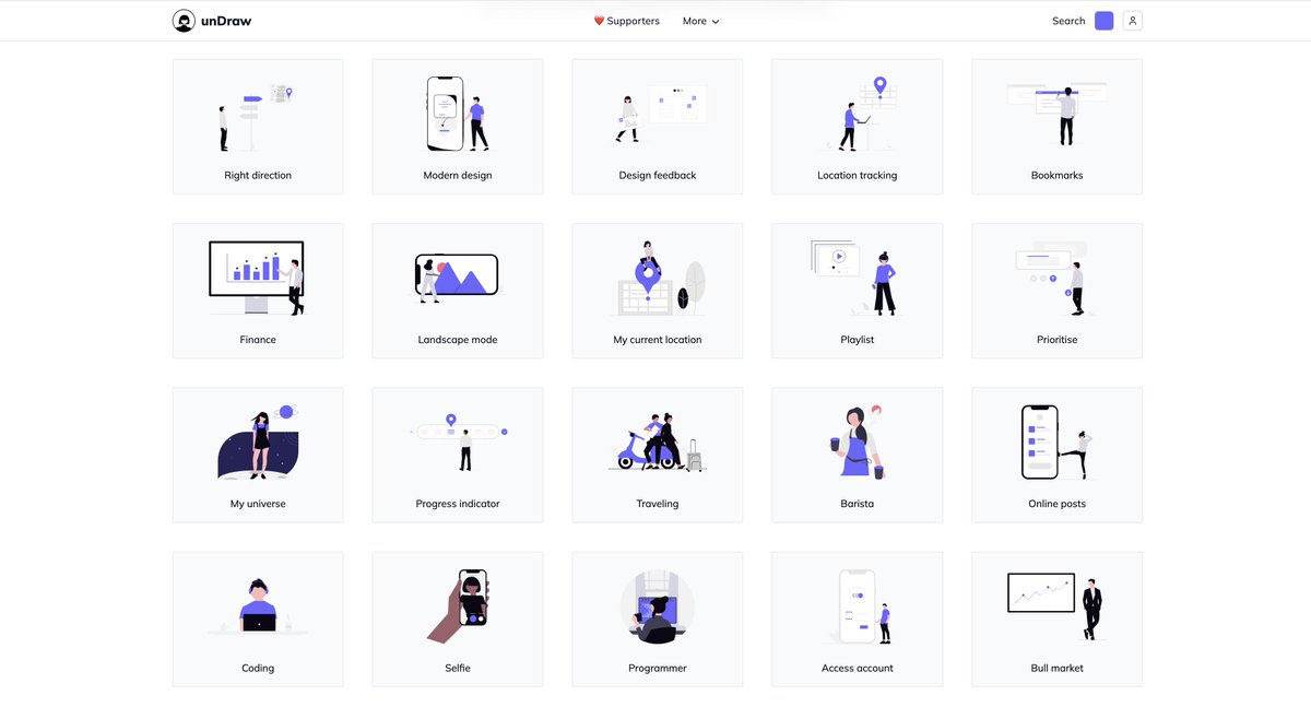 A month into the renewed unDraw and refreshing the illustrations! It's starting to show now! Hope you're enjoying it too! 😀