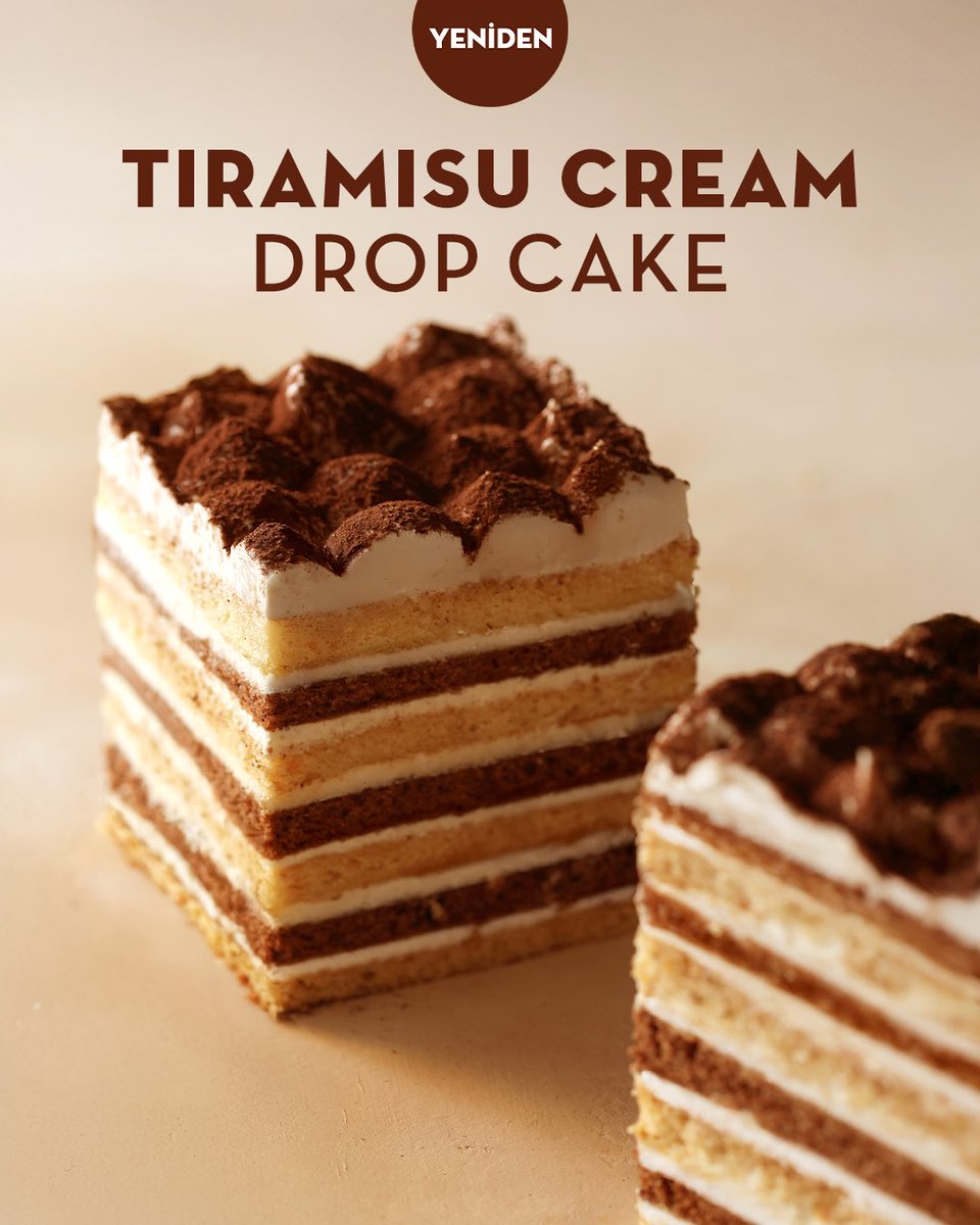 Tiramisu Cream Drop Cake *YENİDEN* mağazalarımızda! 🖤☕
