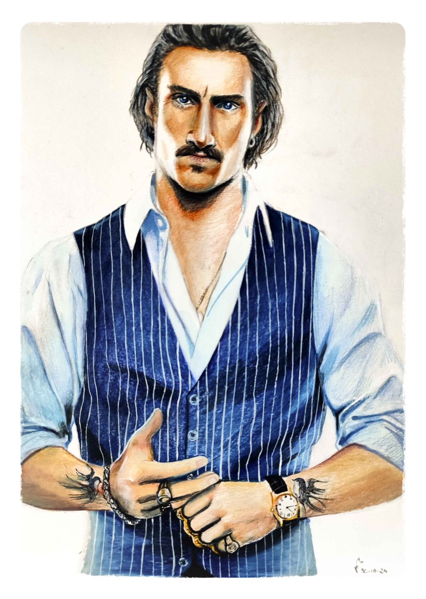 Pues el otro día desempolvé las acuarelas y los lápices de colores. Si os mola Mandarina de Bullet Train subo el original en la web: laveletaorientada.com/tienda/mandari…