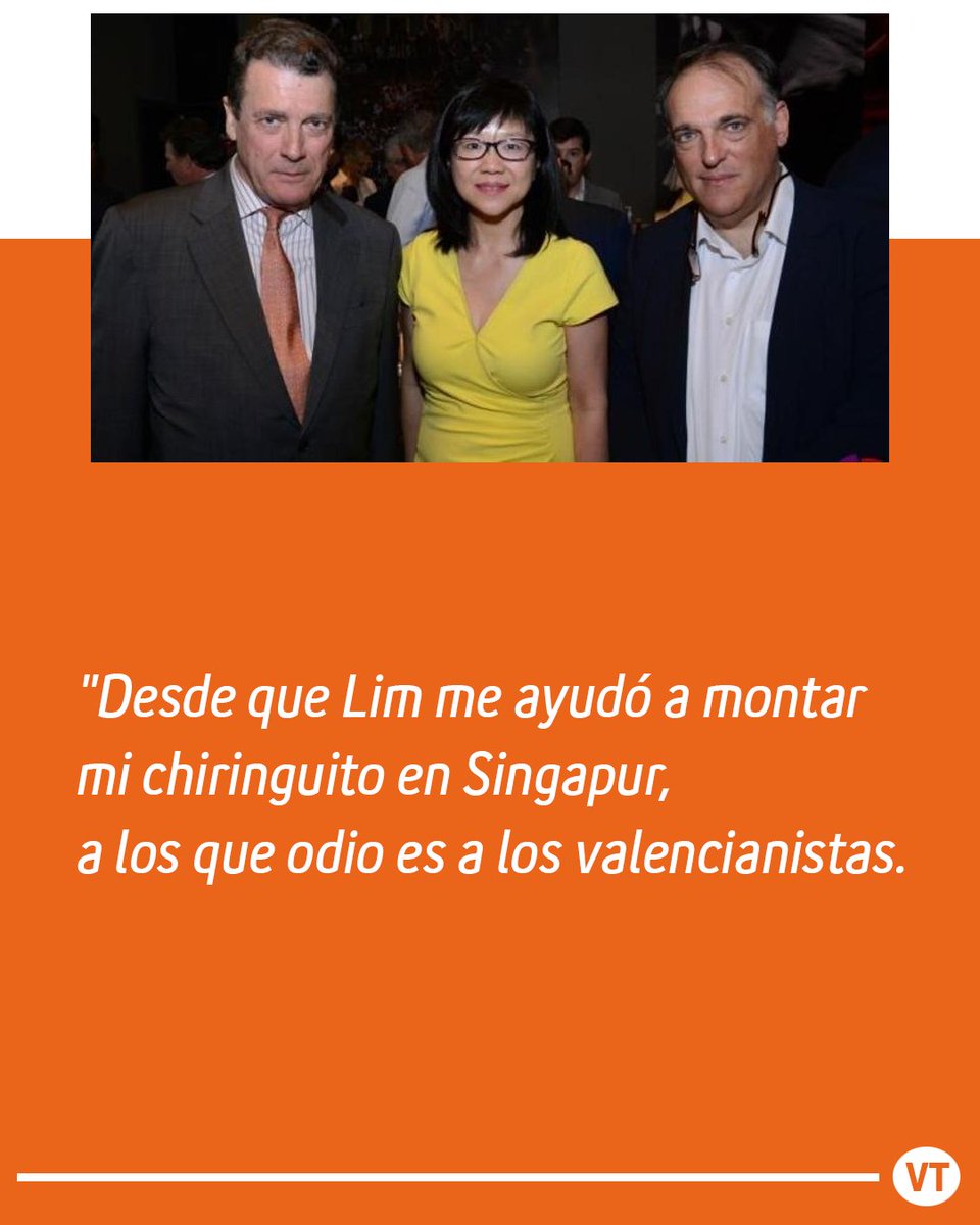 ElValenciaToday's tweet photo. Indignación de @Tebasjavier por las calificaciones de china que recibe constantemente la presidenta china del @valenciacf, Lay Hoon Chan. https://t.co/zQpOYb22be
