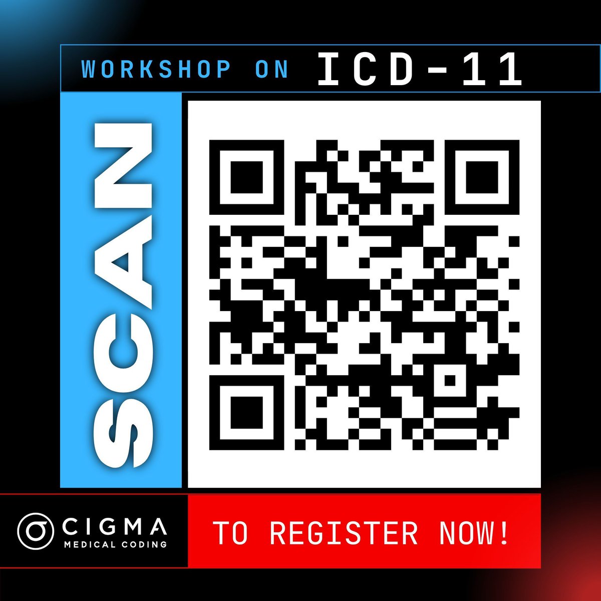 cigmahealthcare's tweet image. Join CIGMA’s Online ICD-11 Workshop – February 27 & 28, 2025!
Limited Seats Available! Register Now!
Master the Transition to ICD-11 with Confidence!
👉 Register Here: forms.office.com/r/CxVuX8k3ve 
For more details: +91 9632046400
#ICD11 #MedicalCodingWorkshop #MedicalCoders