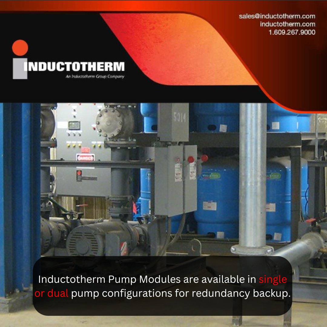 Our standard controls will automatically switch in the event of a failure, preventing serious equipment damage. Additionally, discharge valves and piping can be pre-assembled to reduce on-site installation costs.
click:inductotherm.com/products/pump-…
#InstallationSavings #Industrial