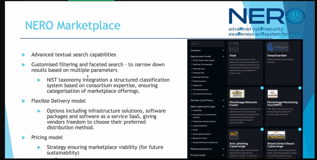 nerocybersecurity (@nerocybersec) on Twitter photo ‼️LIVE from #RiskAndResilience!
Dr. Kitty Kioskli (<a href="/trustilio/">trustilio B.V.</a> ) is diving into how the #NEROProject connects #cybersecuritysolution providers with SMEs. 🚀 Insightful discussion on bridging the gap between innovation & adoption!
👉Explore here: shorturl.at/afsHH ‼️LIVE from #RiskAndResilience!
Dr. Kitty Kioskli (<a href="/trustilio/">trustilio B.V.</a> ) is diving into how the #NEROProject connects #cybersecuritysolution providers with SMEs. 🚀 Insightful discussion on bridging the gap between innovation & adoption!
👉Explore here: shorturl.at/afsHH