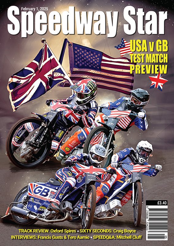 speedwaystarmag's tweet photo. 🇺🇸🆚🇬🇧

🖋️ We gear up for the USA v GBSpeedwayTeam Test Match! Expect all the build-up and insights for this international battle.

Pick up your copy for just £3.40 and stay ahead of the action! Out tomorrow.

ORDER + SUBSCRIBE ⬇️⁣
💻 https://t.co/BroQrtGnIo⁣
📞 0208 335 1113 https://t.co/OYPTZiL5OT