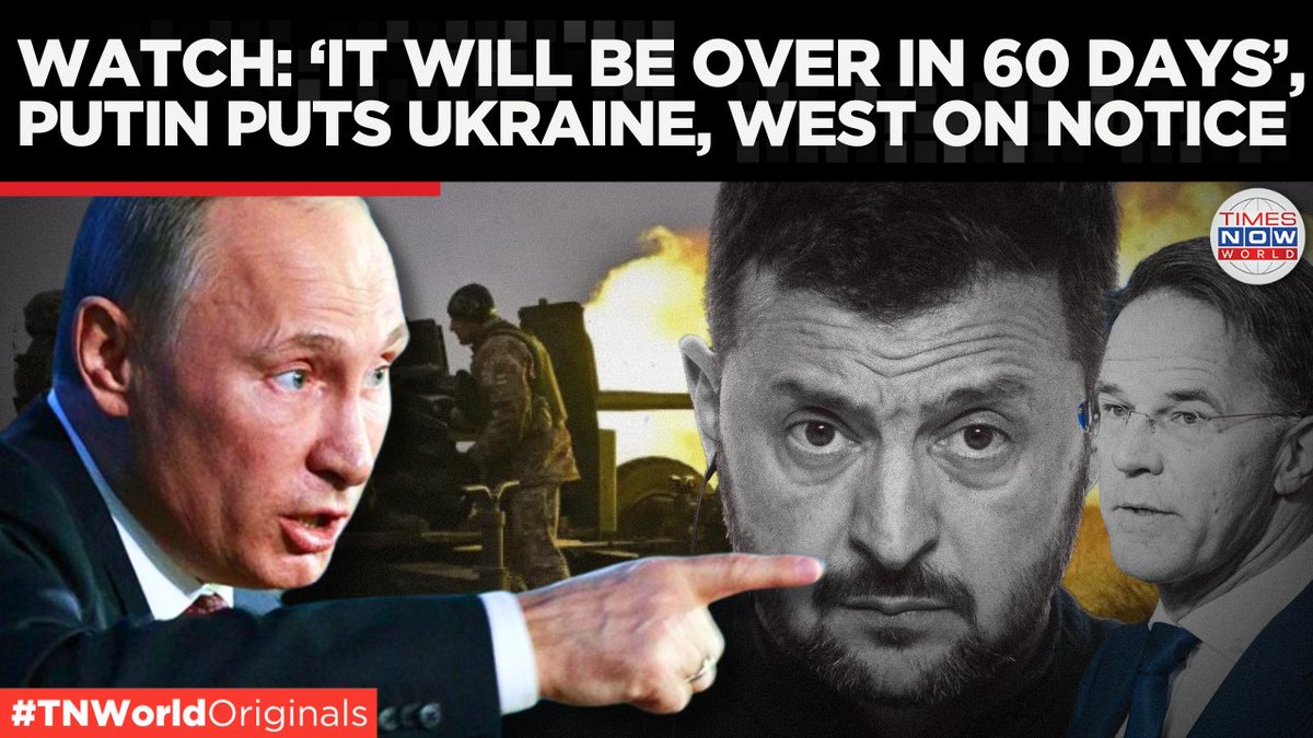 TimesNow_World's tweet photo. WATCH: https://t.co/KxsHgUSNvC
Russian President Vladimir Putin, in an interview asserted that Zelensky’s current position as president is illegitimate under Ukraine’s constitution, making any potential negotiations with him invalid. #Putin #UkraineWar #RussiaUkraine #Zelensky https://t.co/rQwzFDtcBB