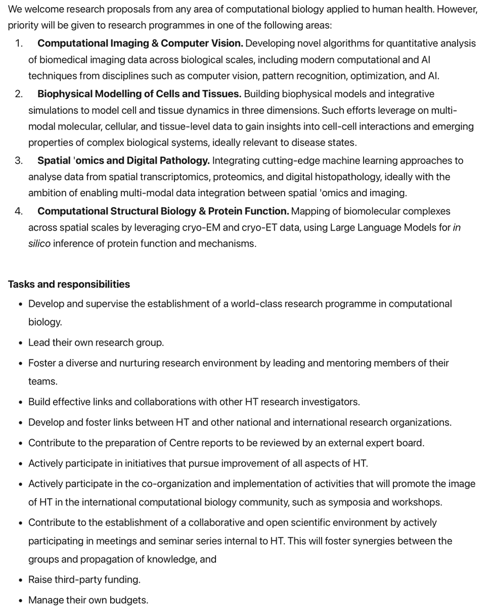 Florian Jug (@florianjug) on Twitter photo 🚨🚨 MEGA JOB ALERT 🚨🚨
Independent Group Leader Positions in Computational Biology <a href="/humantechnopole/">Human Technopole</a>!
Are you ready to start your own lab? Do you know someone who is? Repost this + share with everyone who might want to know about it. Thanks!!! 🙏
More details below... 🧵 1/3 🚨🚨 MEGA JOB ALERT 🚨🚨
Independent Group Leader Positions in Computational Biology <a href="/humantechnopole/">Human Technopole</a>!
Are you ready to start your own lab? Do you know someone who is? Repost this + share with everyone who might want to know about it. Thanks!!! 🙏
More details below... 🧵 1/3