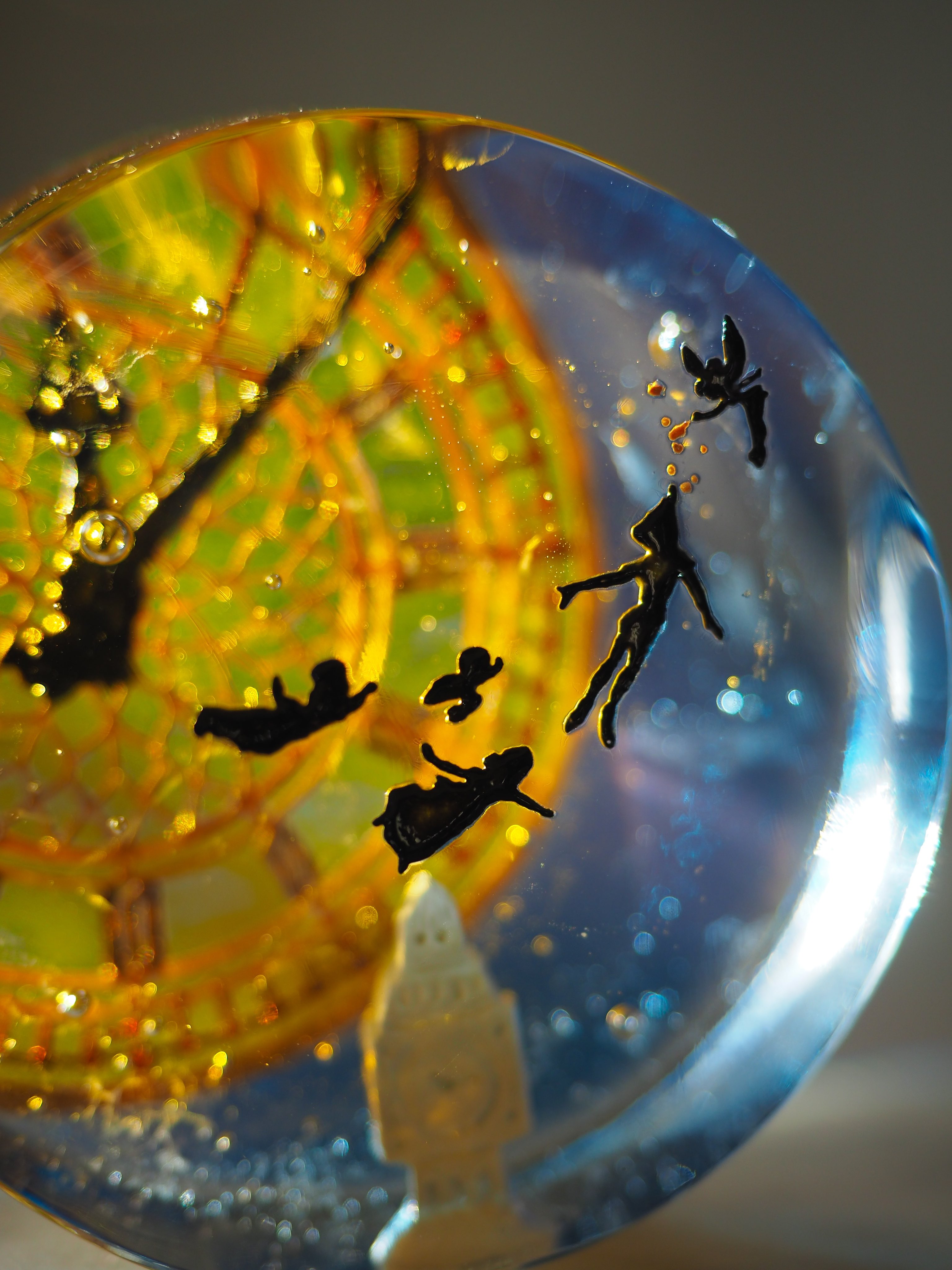 ワンピなど最旬ア！ ガラス作家 koloroglass コロロ硝子 ガラス 夜 記憶のまち 工芸品