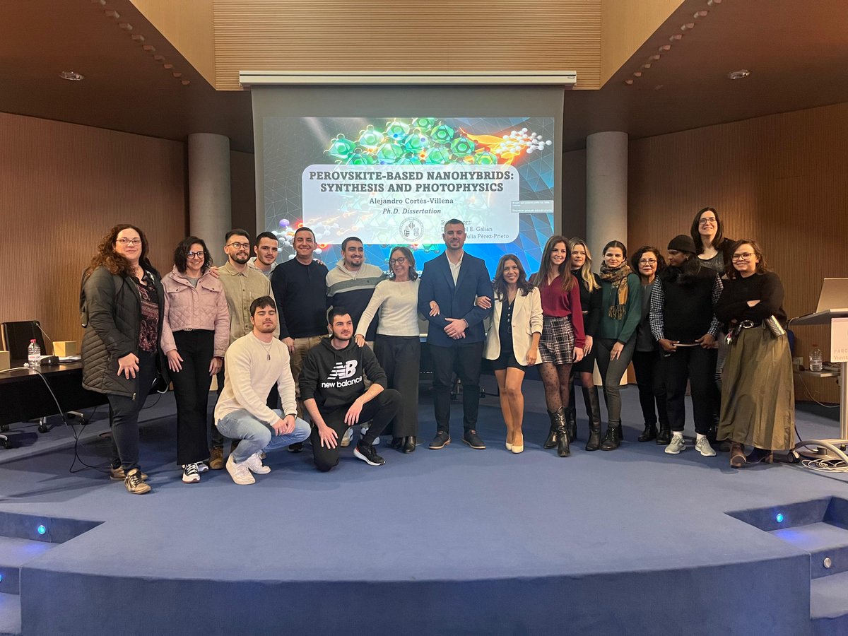 Alejandro Cortes-Villena (@toreroawesome) on Twitter photo Finally, the day has come.
Now, I can say I'm a doctor 😊👏
Thanks to everyone who has made it possible, especially my supervisors <a href="/raquel_galian/">Raquel E. Galian</a> and Julia Perez-Prieto.
And, for sure, thanks to the all experts from tribunal panel for having attended 😃 Finally, the day has come.
Now, I can say I'm a doctor 😊👏
Thanks to everyone who has made it possible, especially my supervisors <a href="/raquel_galian/">Raquel E. Galian</a> and Julia Perez-Prieto.
And, for sure, thanks to the all experts from tribunal panel for having attended 😃