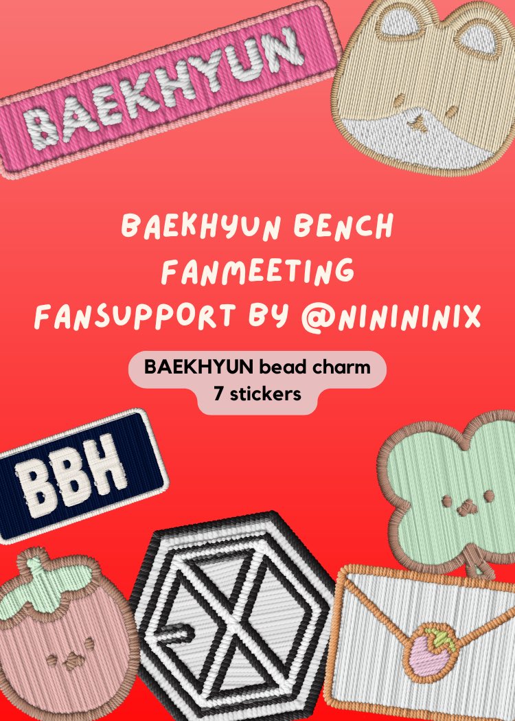 NiniNiNix's tweet photo. Baekhyun Bench Fanmeeting fansupport by @ninininix

A special ChanBaek version with more stickers in a much more limited quantity for friends and fellow chanbaek lovers.

♥️ rt & follow
♥️ open for trades
♥️ limited quantity 

Will let you know location on sunday 

#TheBestDayWithBENCH
#BENCHxBAEKHYUN
#GlobalBENCHSetter