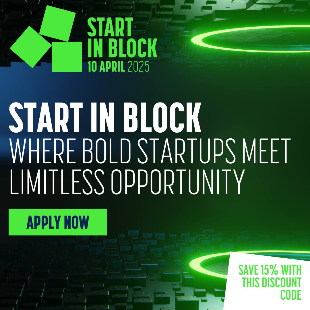 Startups, It’s Go Time!
Calling all early-stage Web3 warriors: Paris Blockchain Week’s Start In Block Competition is officially OPEN, and entry is FREE! Get your startup in front of top-tier investors, pitching to 500+ top VCs, entrepreneurs, industry leaders, and the Web3