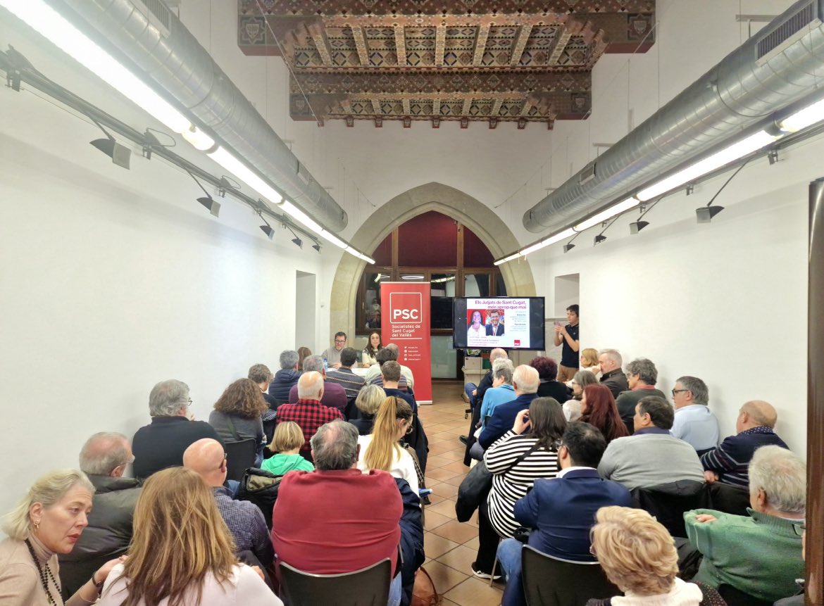 Els Jutjats a #SantCugat són més a prop que mai! Ahir ho vam compartir a l'acte amb el diputat <a href="/arandapaco/">Paco Aranda</a>, la portaveu del Grup Municipal i senadora <a href="/ElenaVilaGomez/">Elena Vila / ❤️</a> i tots els militants i veïns que ens vau acompanyar. 

Amb feina, estem fent realitat una reivindicació històrica!
