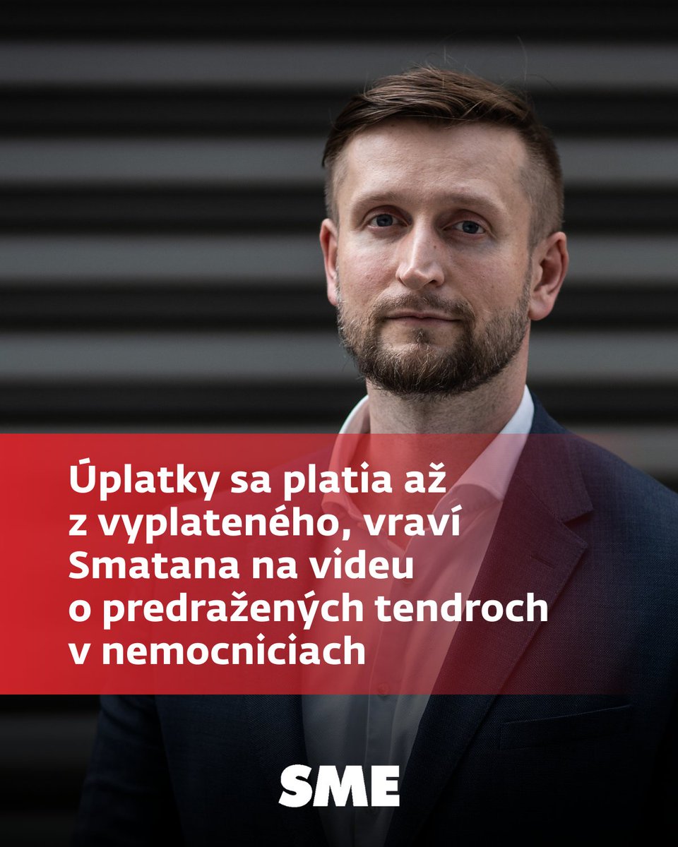 denniksme's tweet image. Vo videu, aj neskôr v reakcii pre SME Smatana povedal, že na predražené nákupy dal ako šéf inštitútu niekoľko trestných oznámení a všetko zlyhalo na tom, že neboli dôkazy a preto verdikt znel: skutok sa nestal.

Čítajte viac: l8r.it/2N7s

#nemocnice #zdravotnictvo