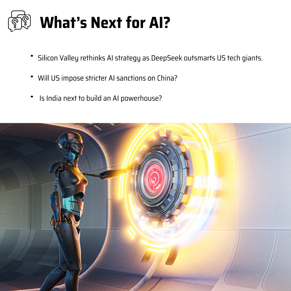 drcharru's tweet image. 🚀 DeepSeek AI Shakes Wall Street! 🚀

China’s DeepSeek-R1 AI just triggered the biggest sell-off in a day! 📉💥
#DeepSeekAI #AIWar #TechDisruption #ChinaVsUSA #FutureOfAI