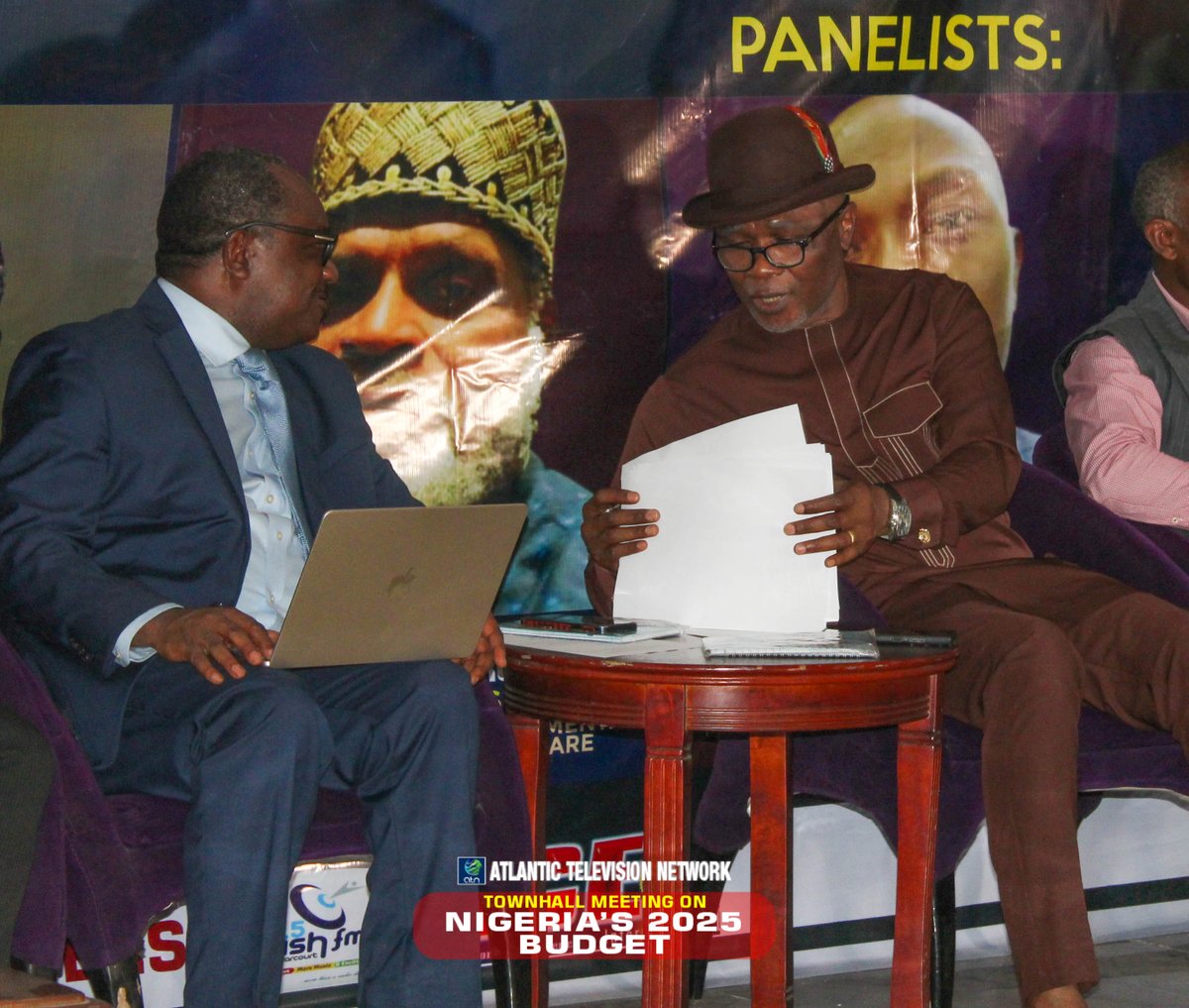 Atlantictvnet's tweet photo. The Chairman Rt. Hon. O.k. Chinda Esq. DSSRS, Minority Leader, House of Representative, National , Addressing key issues at the Atlantic Television Town Hall Meeting held on Saturday 24th January, 2025 

#atlantictownhallmeeting #atlantictvnetwork
