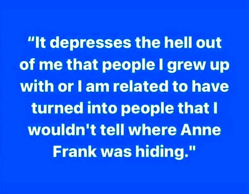 This sums up the situation today in countries where fascism and hate is on the rise.