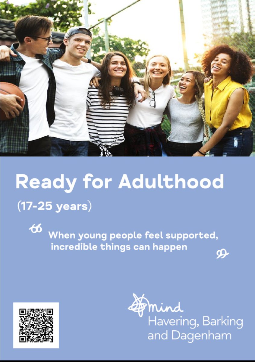 plcHallMead's tweet photo. Please see the flyers below from Havering Mind regarding a 6 week ready for adulthood programme for 17 to 25 year olds. https://t.co/n9revPs7qm