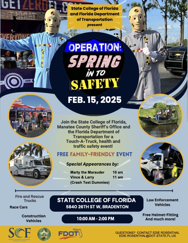 SAVE THE DATE!  Join us Feb. 15th for a day of fun with your family &amp; friends! #scfproud #scfsafety <a href="/MyFDOT/">FLORIDA DOT</a> <a href="/SCFnow/">StateCollegeFlorida</a>